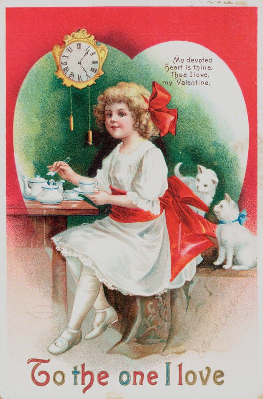 Amerikanische Valentinskarte von Ellen Hattie Clapsaddle