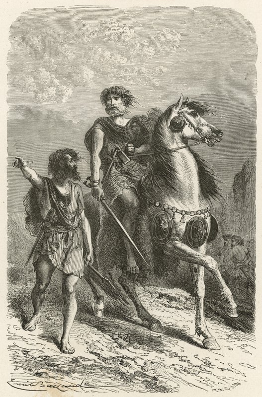 Krieger aus der Bronzezeit von Emile Antoine Bayard