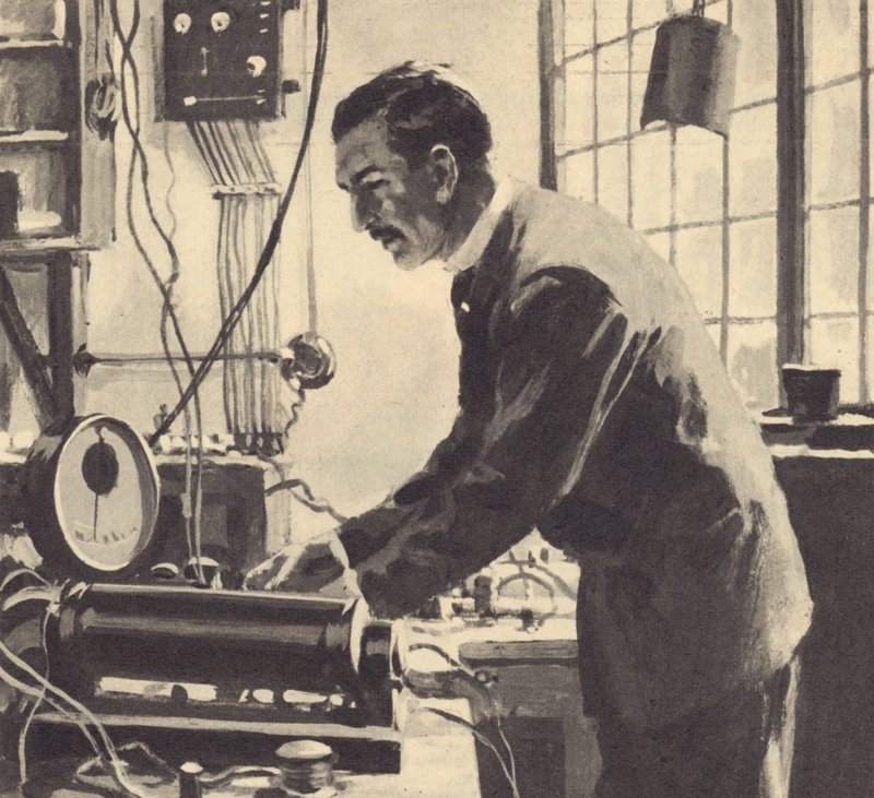 Ernest Rutherfords erste Experimente wurden in einem 60 Fuß langen Blechschuppen durchgeführt von English School
