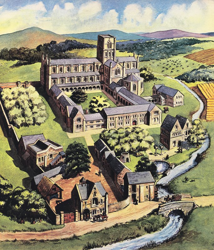 Leben in den Klöstern von English School