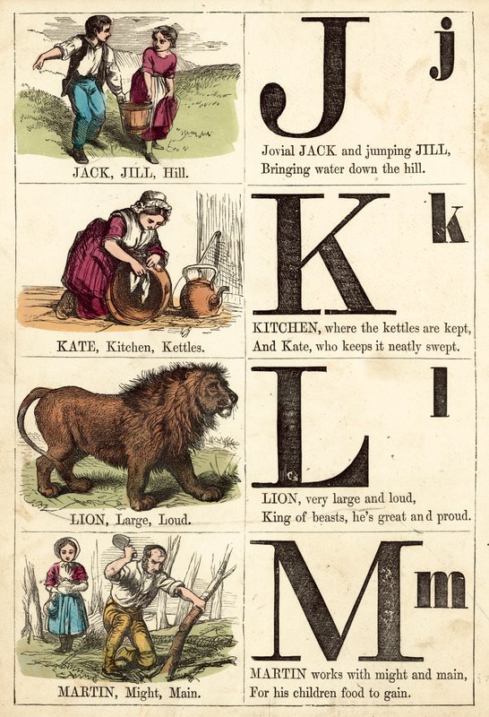 Bilderalphabet von English School