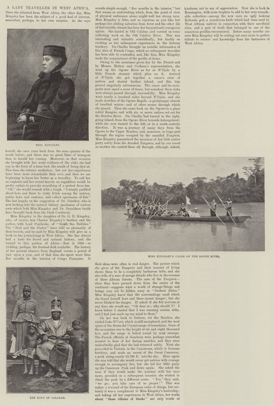 Eine Reisende in Westafrika von English Photographer