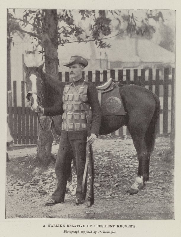 Ein kriegerischer Verwandter von Präsident Kruger von English Photographer