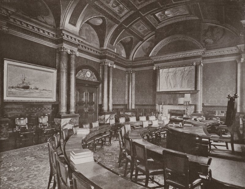 Sitzungssaal, Lloyds Register, Fenchurch Street von English Photographer