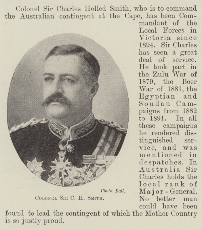 Oberst Sir C H Smith von English Photographer