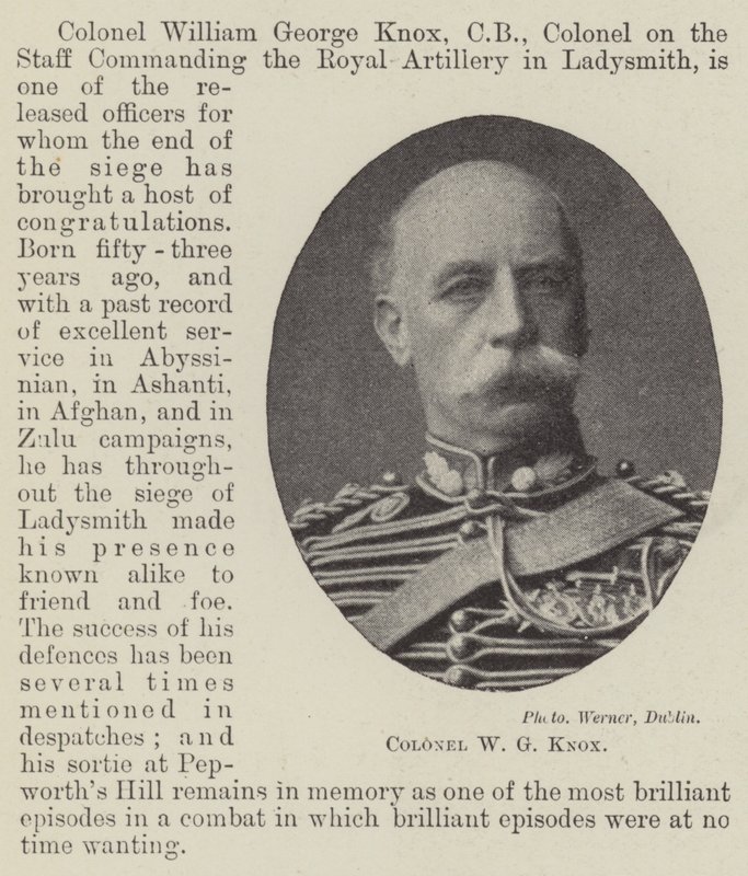Oberst W. G. Knox von English Photographer