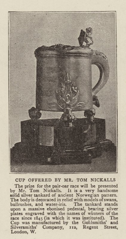Pokal gestiftet von Herrn Tom Nickalls von English Photographer