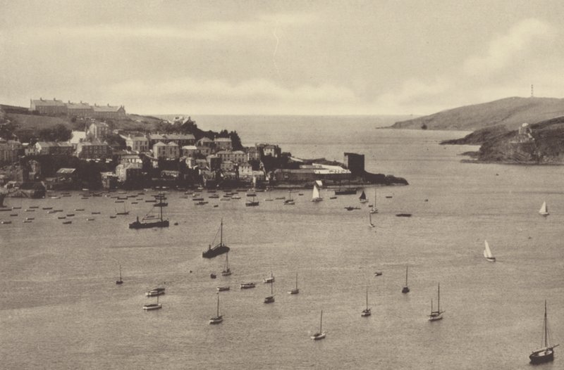 Fowey, Batterie und Polruan-Turm von English Photographer