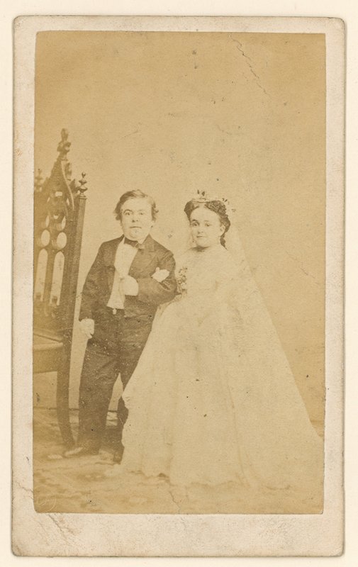 General Tom Thumb und seine Frau von English Photographer