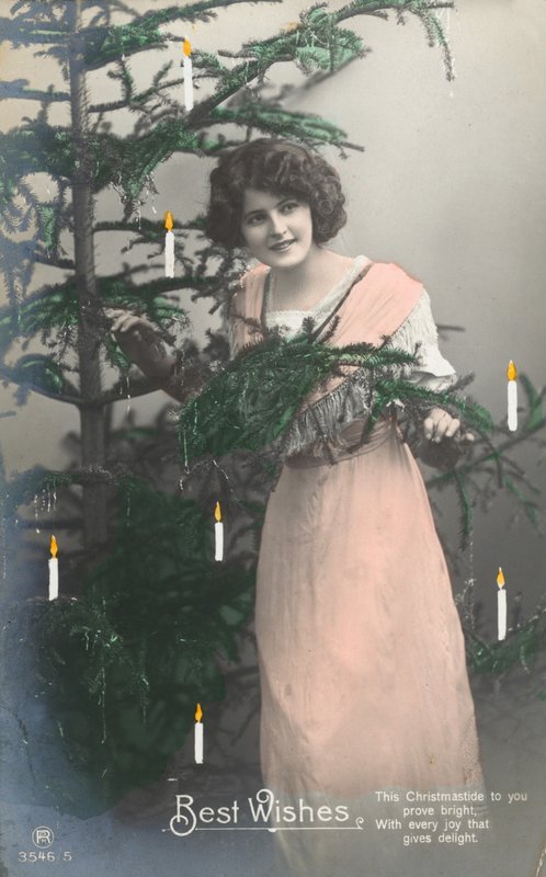 Mädchen und Weihnachtsbaum von English Photographer