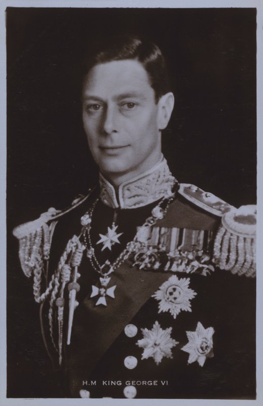 Seine Majestät König Georg VI (s/w Foto) von English Photographer