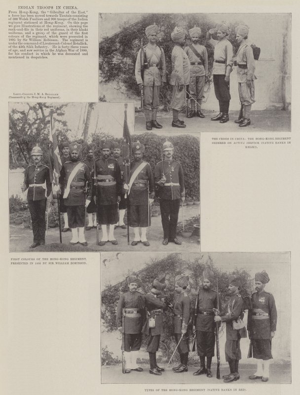 Indische Truppen in China von English Photographer