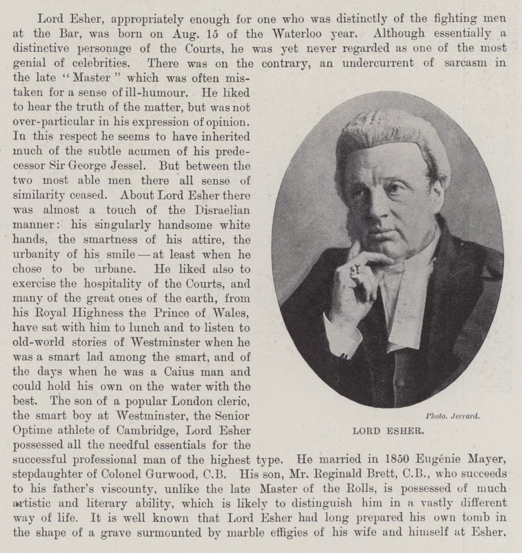 Lord Esher von English Photographer