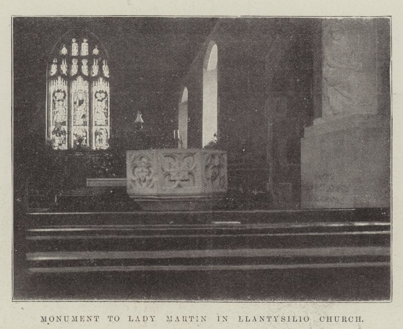Denkmal für Lady Martin in der Kirche von Llantysilio von English Photographer