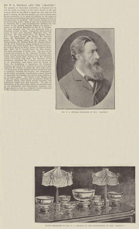 Herr W L Thomas und die Graphic von English Photographer