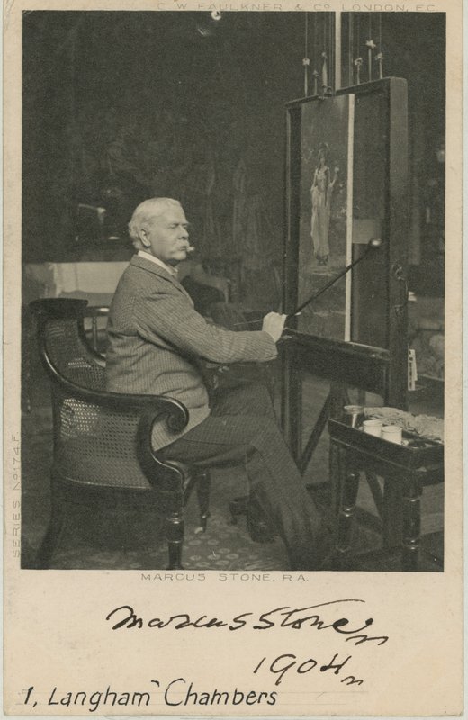 Porträt von Marcus Stone von English Photographer