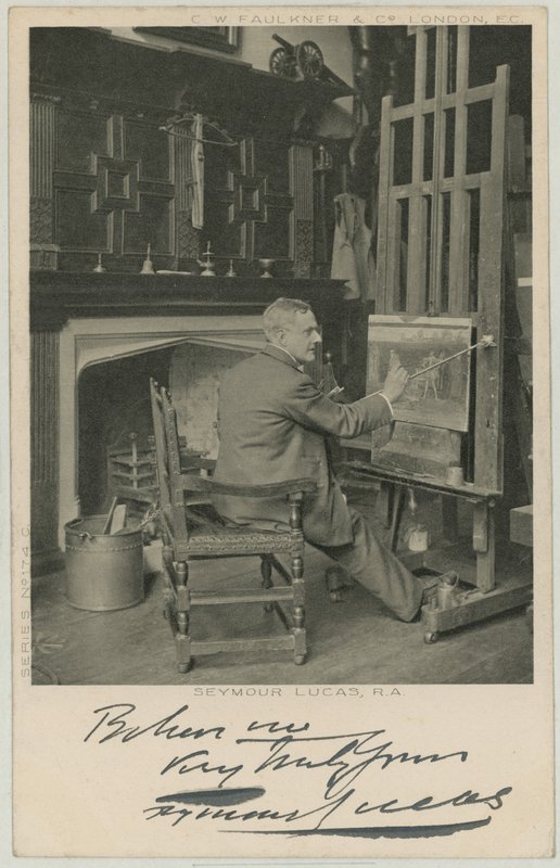 Porträt von Seymour Lucas von English Photographer