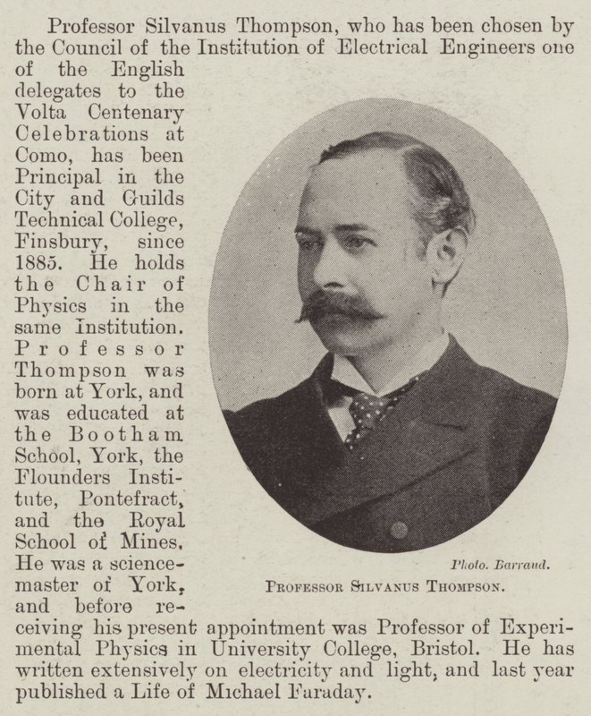 Professor Silvanus Thompson von English Photographer