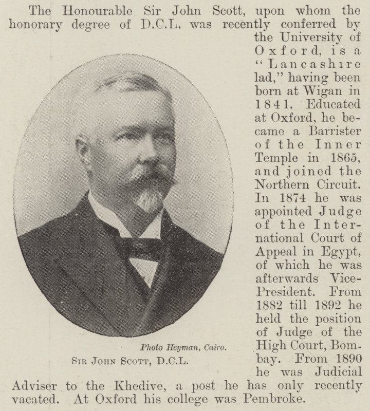 Sir John Scott, DCL von English Photographer