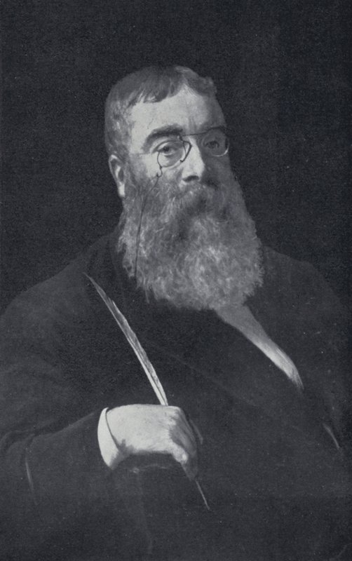 Sir Walter Besant (s/w Foto) von English Photographer