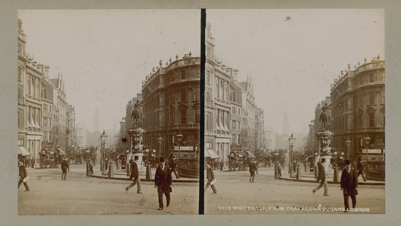 Stereoskopisches Bild von Charing Cross von English Photographer