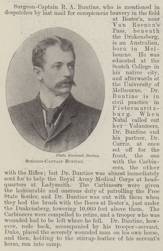 Chirurg-Kapitän Buntine von English Photographer