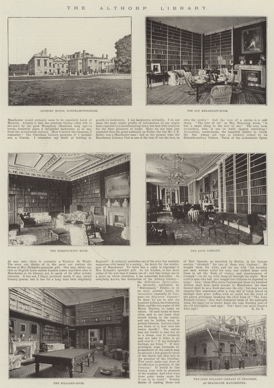 Die Althorp-Bibliothek von English Photographer