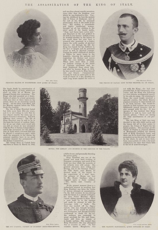 Die Ermordung des Königs von Italien von English Photographer
