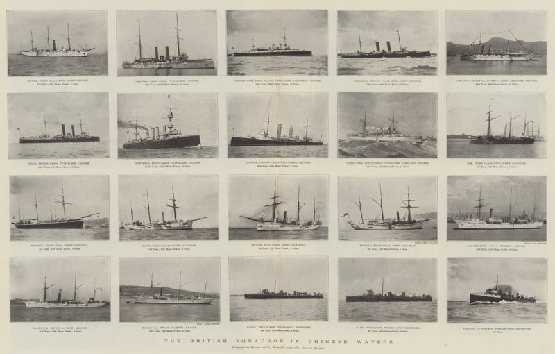 Das britische Geschwader in chinesischen Gewässern von English Photographer