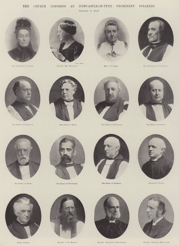 Der Kirchenkongress in Newcastle-on-Tyne, prominente Redner von English Photographer