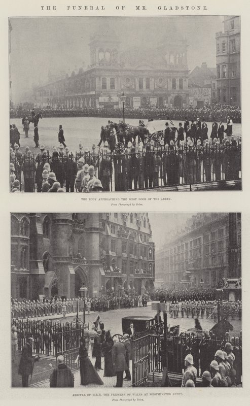 Die Beerdigung von Mr. Gladstone von English Photographer
