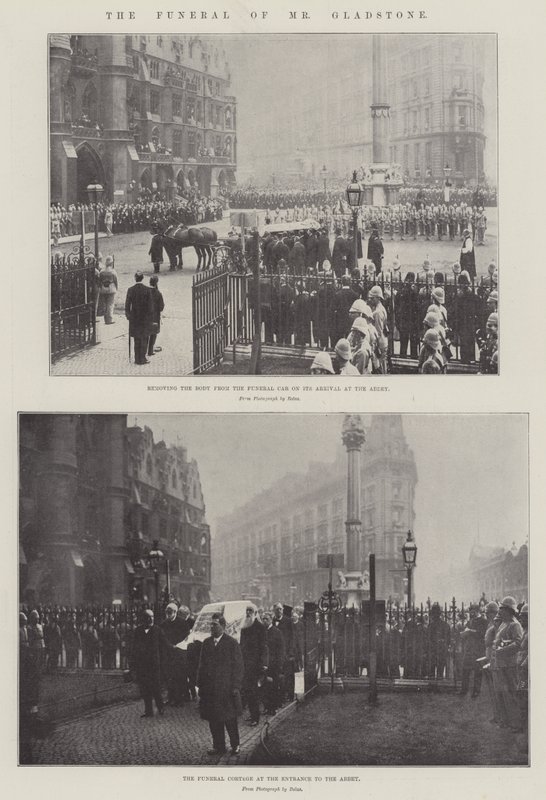 Die Beerdigung von Mr. Gladstone von English Photographer