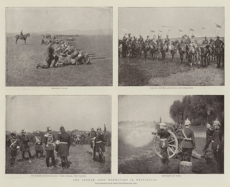 Die deutschen Armeemanöver in Westfalen von English Photographer