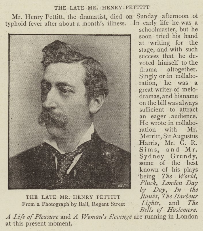 Der verstorbene Mr. Henry Pettitt von English Photographer