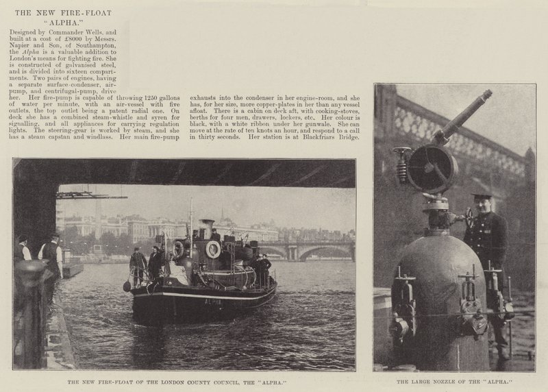 Das neue Feuerlöschboot Alpha von English Photographer