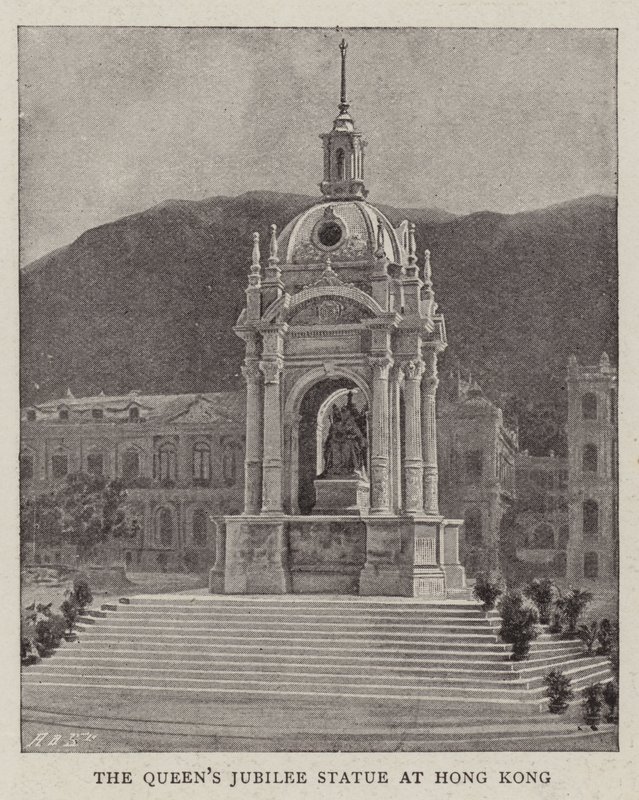 Die Jubiläumsstatue der Königin in Hongkong von English Photographer