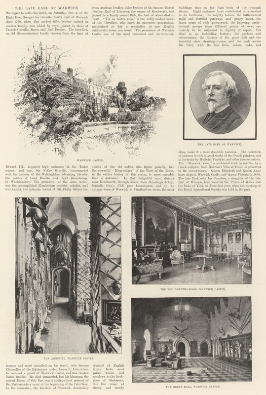 Der verstorbene Earl of Warwick von English Photographer