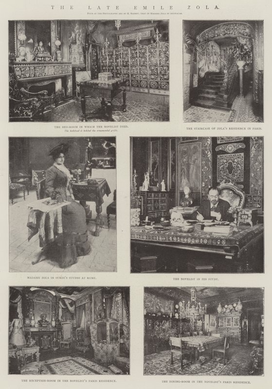 Der verstorbene Emile Zola von English Photographer