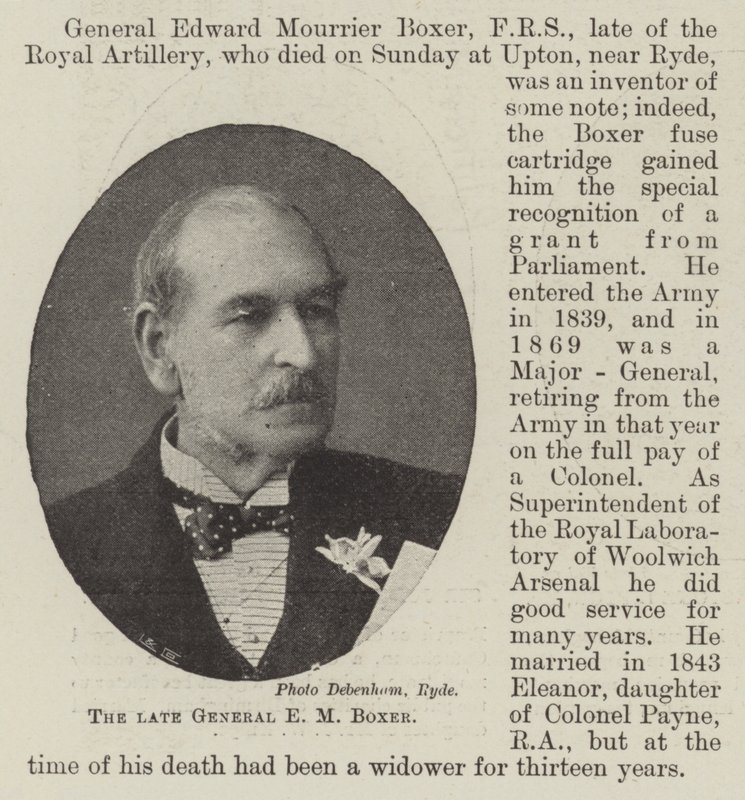 Der verstorbene General E. M. Boxer von English Photographer