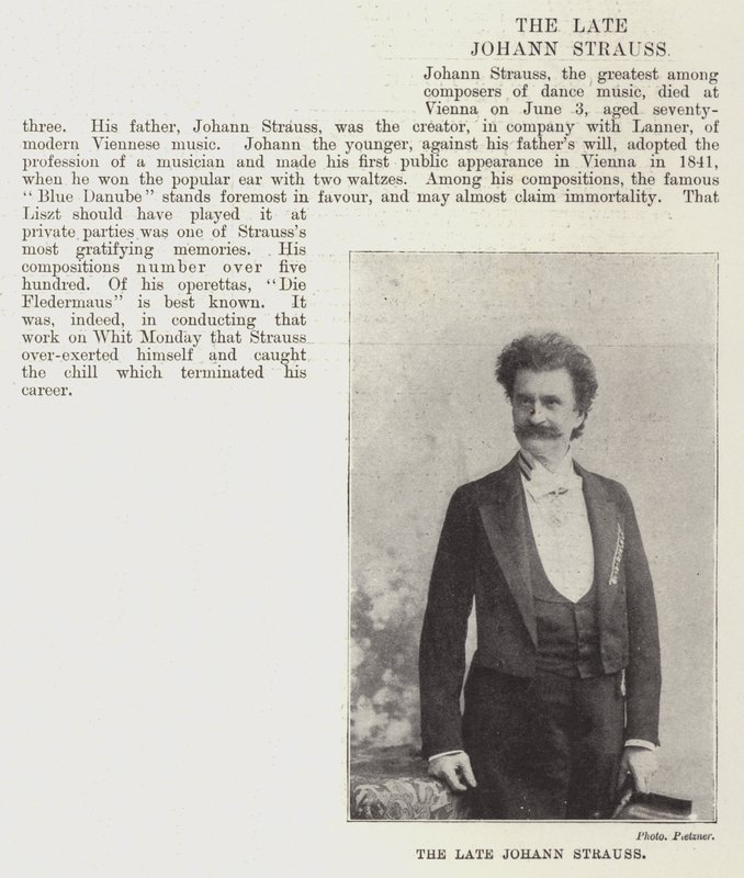 Der verstorbene Johann Strauss von English Photographer