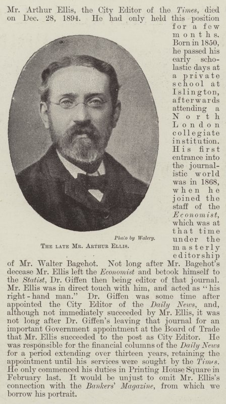 Der verstorbene Mr. Arthur Ellis von English Photographer