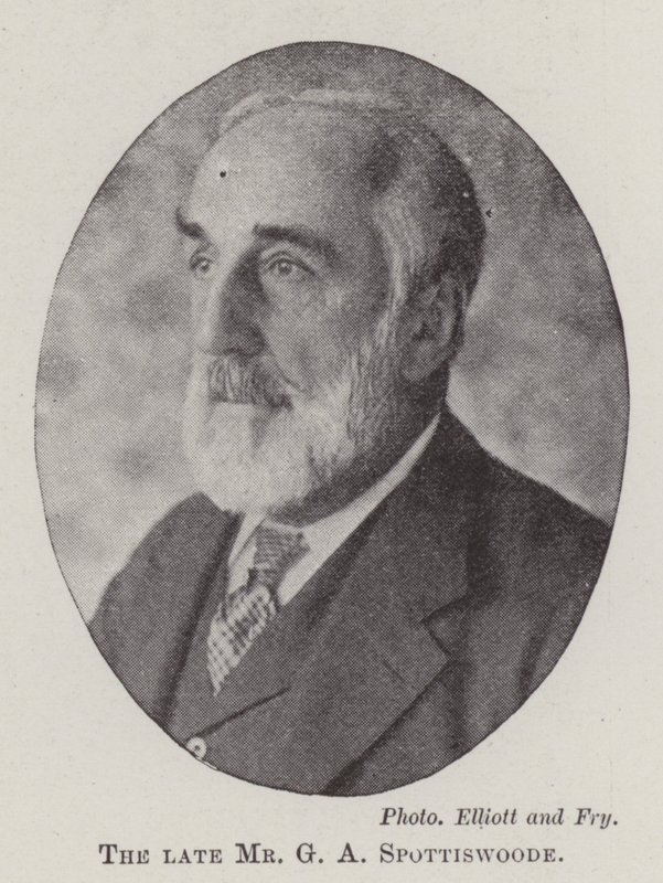Der verstorbene Mr G A Spottiswoode von English Photographer