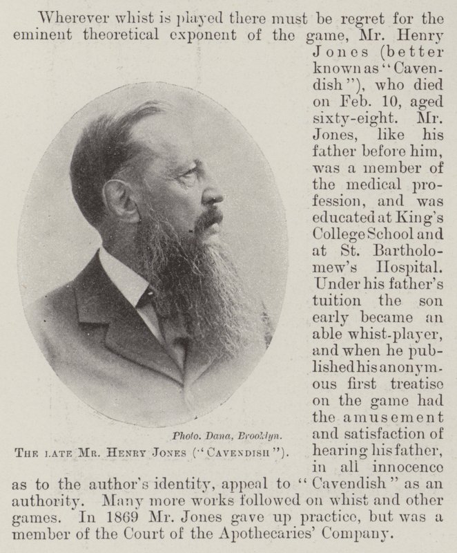 Der verstorbene Mr Henry Jones (Cavendish) von English Photographer