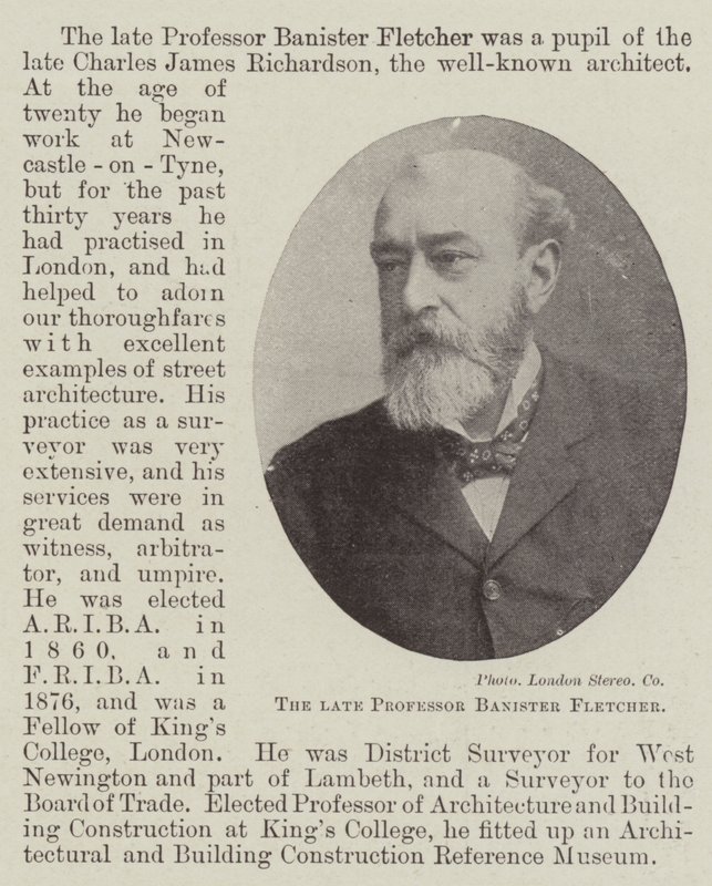Der verstorbene Professor Banister Fletcher von English Photographer