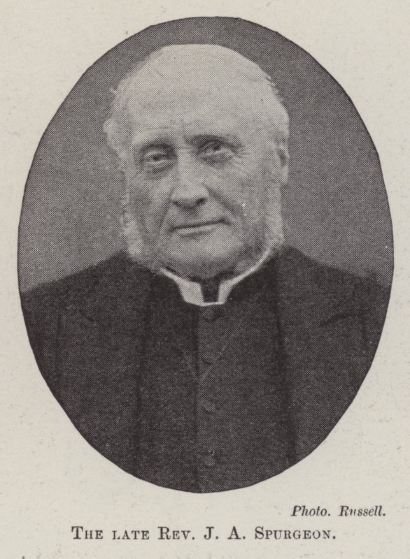 Der verstorbene Reverend J A Spurgeon von English Photographer