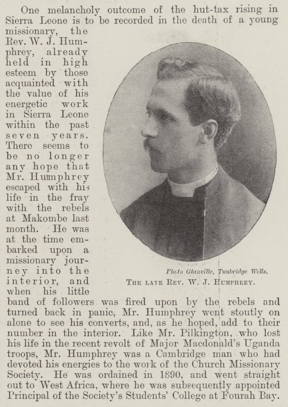 Der verstorbene Reverend W. J. Humphrey von English Photographer