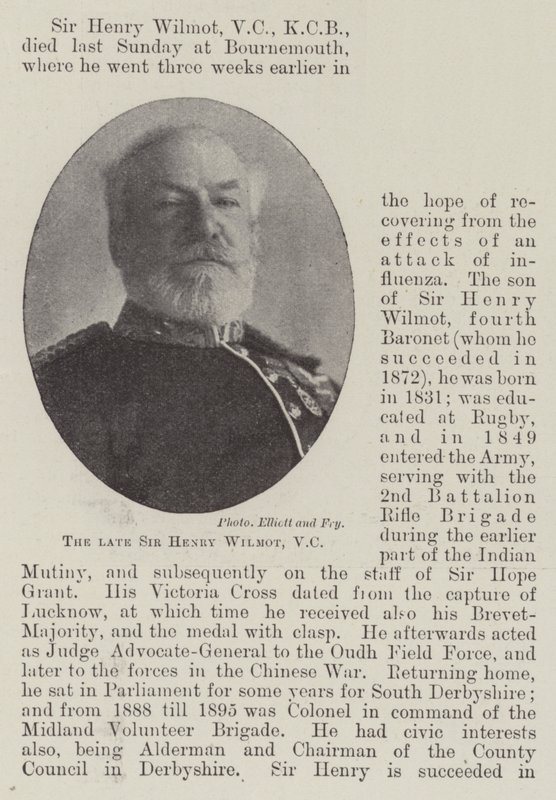 Der verstorbene Sir Henry Wilmot, VC von English Photographer