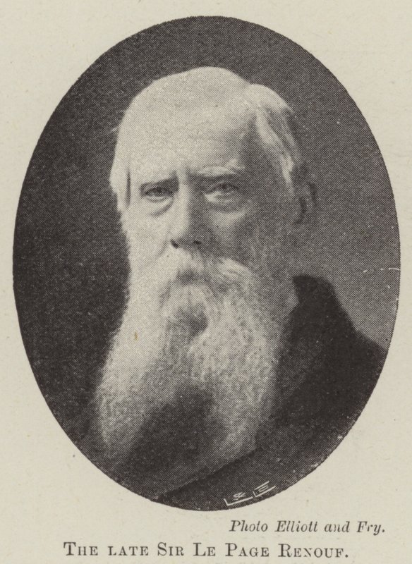 Der verstorbene Sir Le Page Renouf von English Photographer