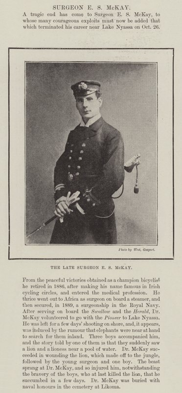Der verstorbene Chirurg E S McKay von English Photographer
