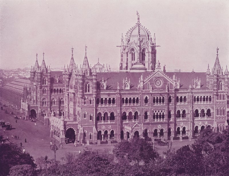 Victoria Terminus Station, Bombay von English Photographer